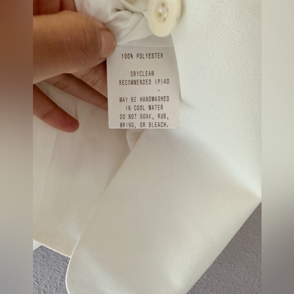 NWT‎ Veronika Maine White Blazer Vest European Summer Size 12 - Picture 6 of 8